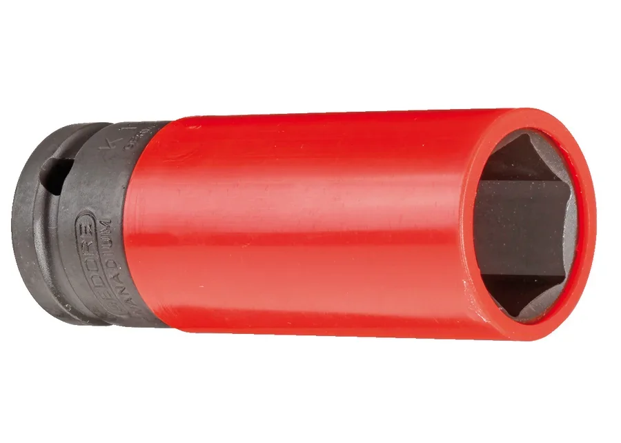 GEDORE 1/2" 6-point impact socket with protective sleeve, long design, catalogue image no. 3