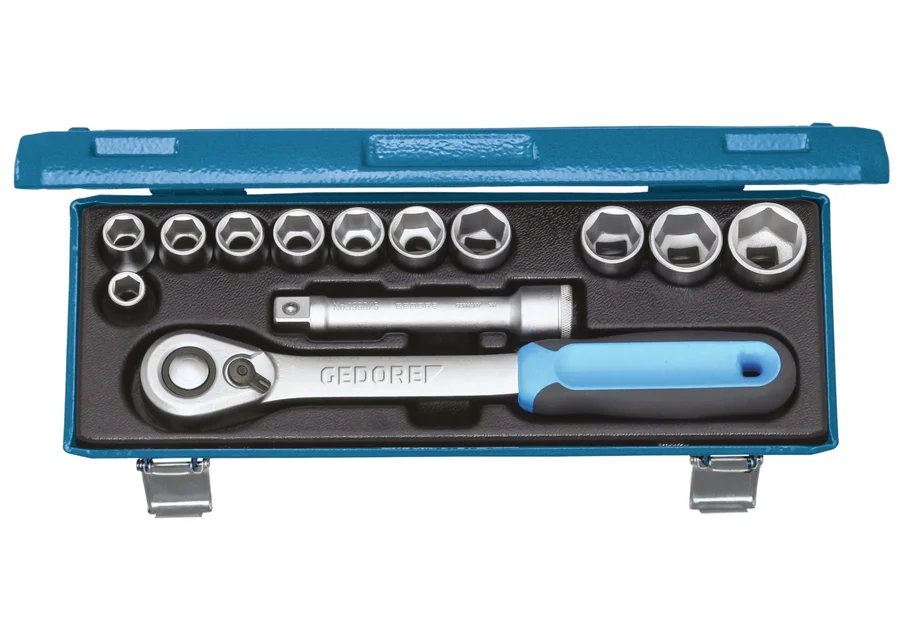 GEDORE 1/2" socket set, 13-piece, catalog image no. 1