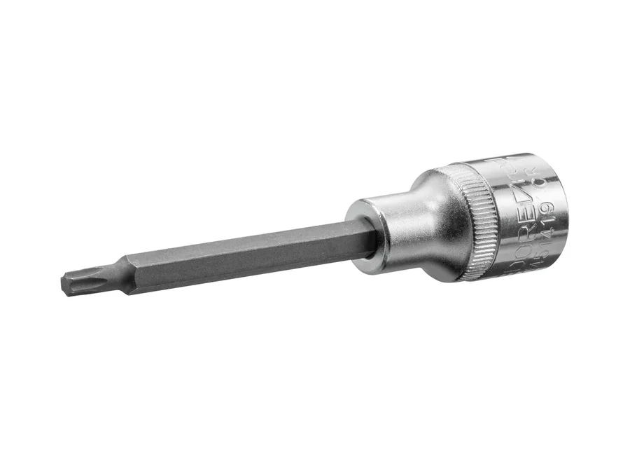 GEDOREred long 1/2" screwdriver bit socket for internal TX screws, catalog image