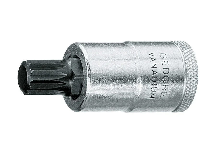 GEDORE 1/2" screwdriver bit socket for internal multipoint screws XZN, catalogue image