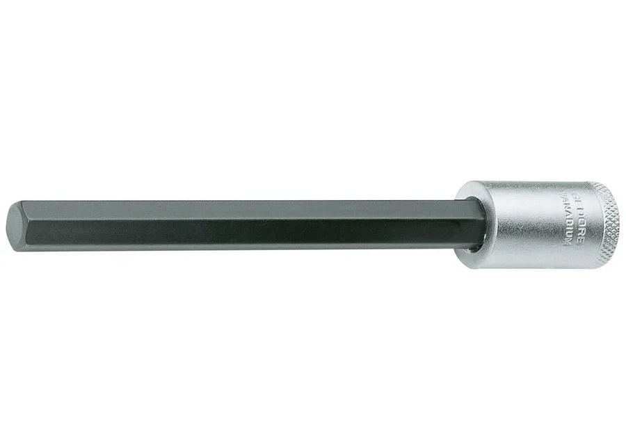 GEDORE 3/8" long screwdriver bit socket for hexagon socket screws, catalogue image no. 1