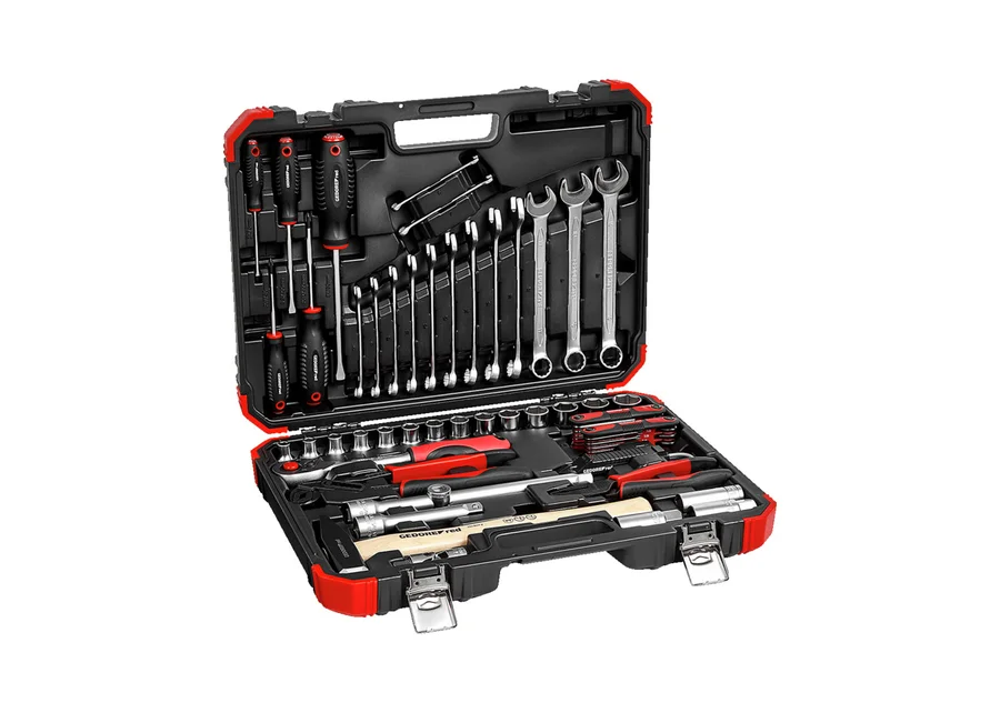 GEDOREred Steckschlüssel-Satz 1/2" Auto-Universal 61-teilig, Produktbild Nummer 2