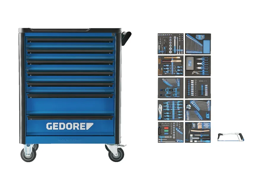 GEDORE Werkzeugwagen workster mit Sortiment 308-teilig, Katalogbild
