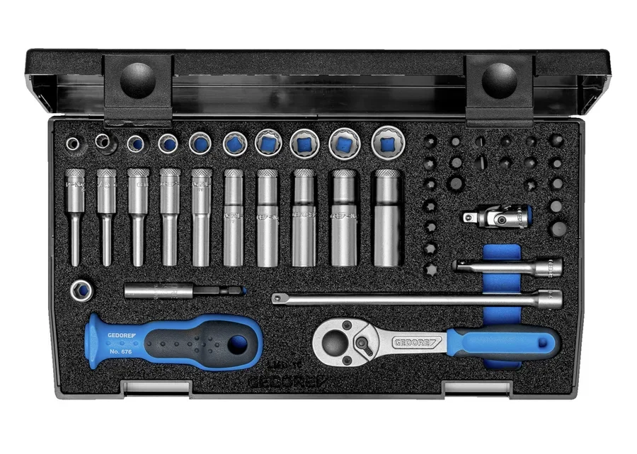 GEDORE 1/4" 49-piece socket wrench set, catalogue image