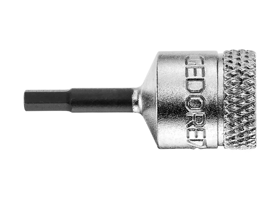 GEDORE 1/4" screwdriver bit socket for hexagon socket screws, catalogue image