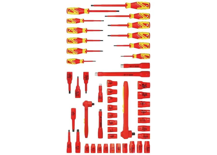 GEDORE Automotive VDE-Werkzeugsortiment, Steckschlüssel + Schraubendreher, Detailbild