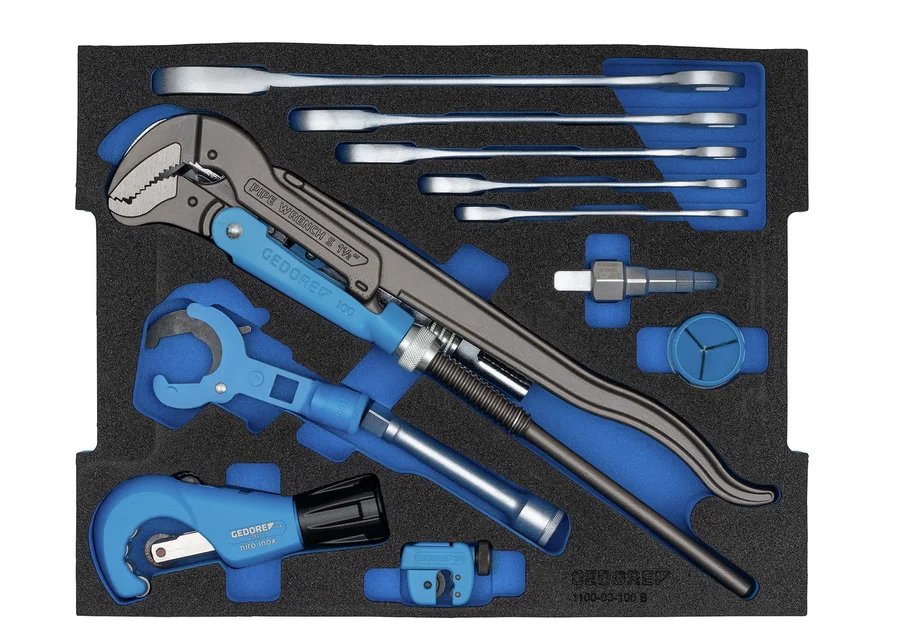 GEDORE SANITÄR tool assortment in GEDORE L-BOXX® 136, 44-piece, product image no. 1