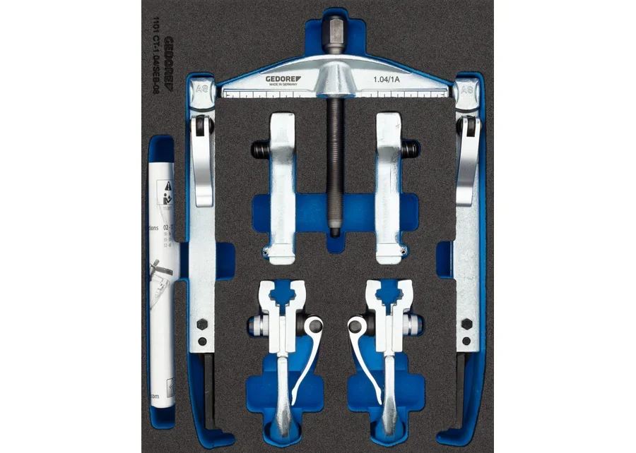 GEDORE puller set, 2-arm, 9-piece, product image no. 2