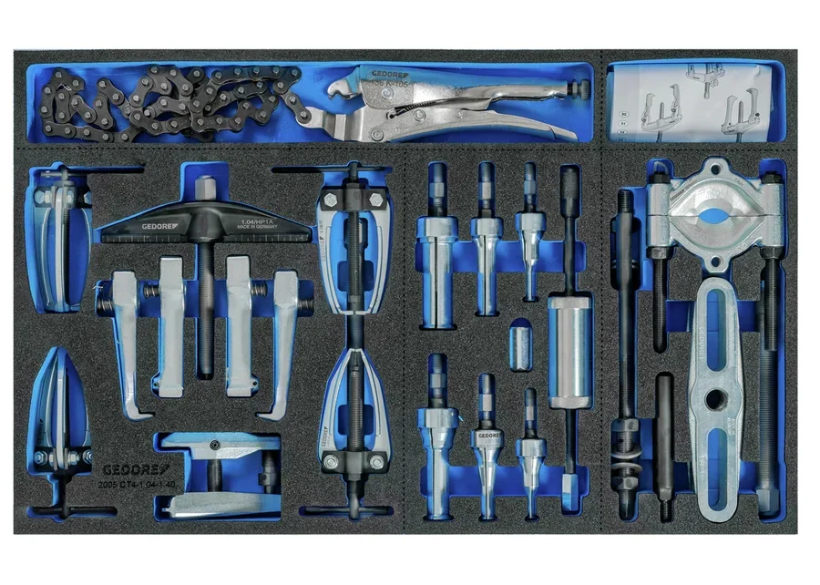 GEDORE external/internal separator puller set for workshop trolleys and benches, catalogue image