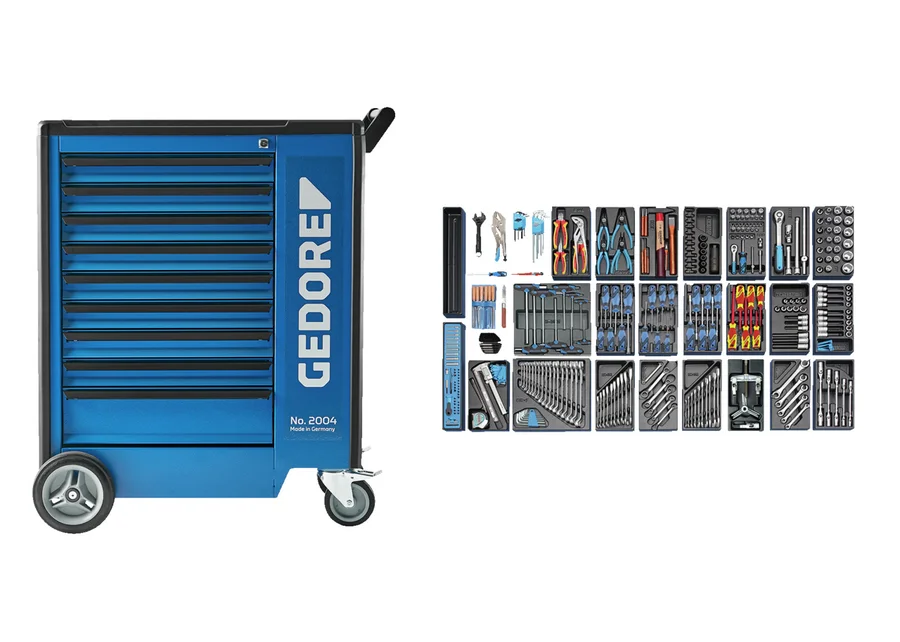 GEDORE tool trolley with 325-piece tool assortment, catalog image
