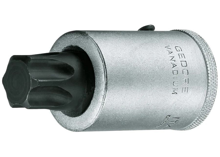 GEDORE short 3/4" screwdriver bit socket for internal TX screws, catalog image