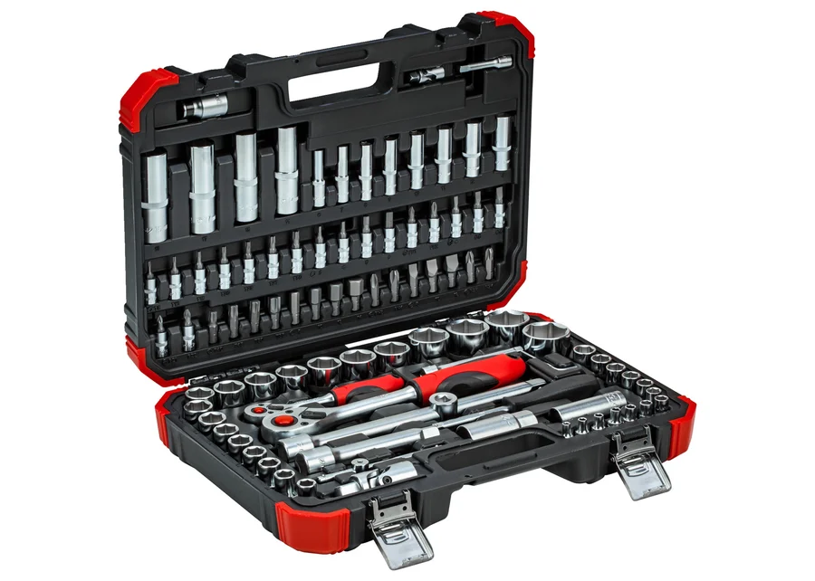 GEDOREred Steckschlüssel-Satz 1/4" + 1/2" 94-teilig, Produktbild Nummer 2