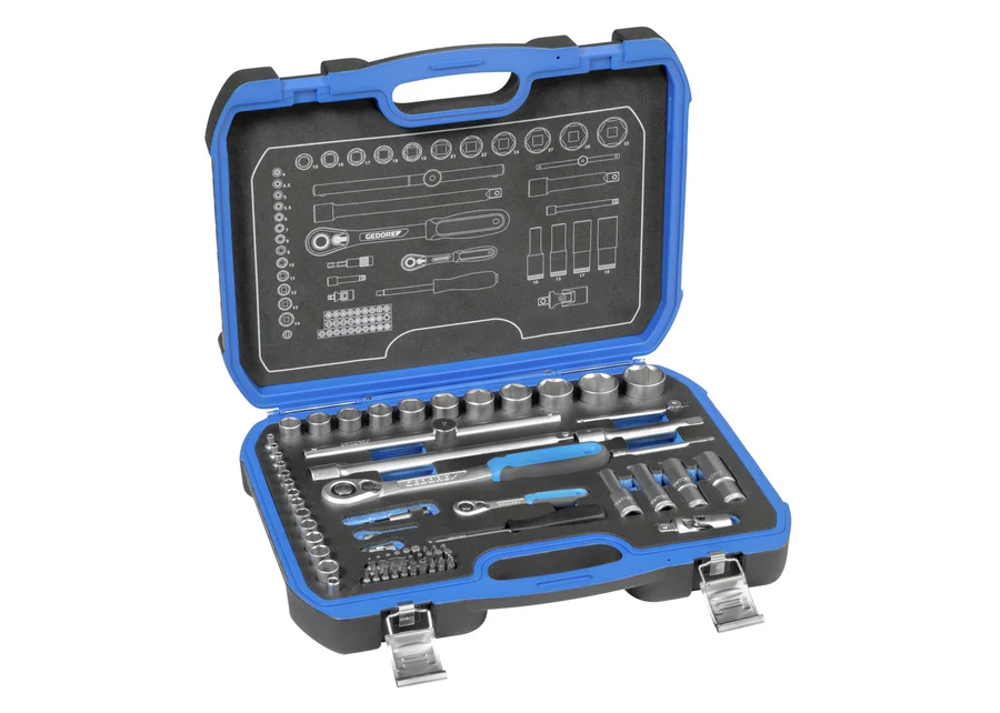 GEDORE 1/4" + 1/2" socket set, 69-piece, product image no. 2