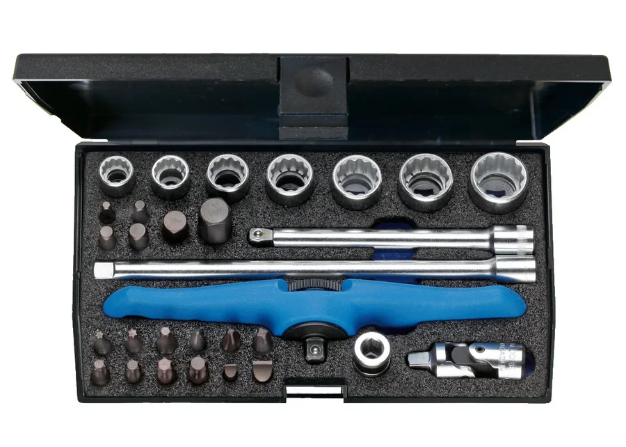 GEDORE Bordwerkzeugsatz 1/4" für Motorrad 30-teilig, Katalogbild