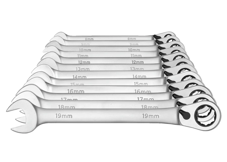 GEDOREred reversible ratcheting combination wrench set with holding function, product image no. 2