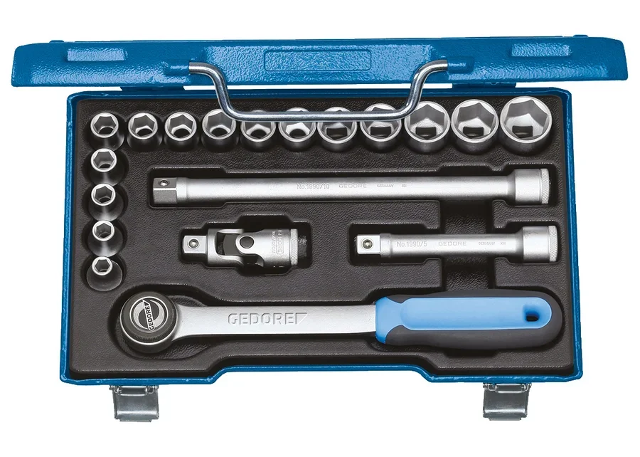 GEDORE 1/2" 19-piece socket wrench set, catalogue image no. 1
