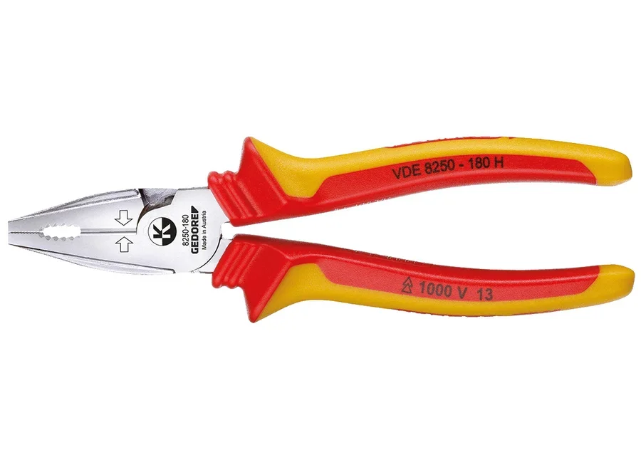 GEDORE VDE heavy-duty combination pliers with sleeve insulation, catalogue image no. 1