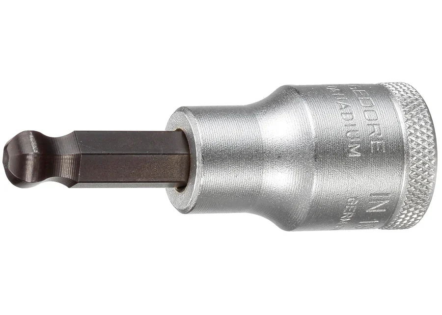 GEDORE 1/2" long ball-head screwdriver bit socket for hexagon socket screws, catalogue image no. 1