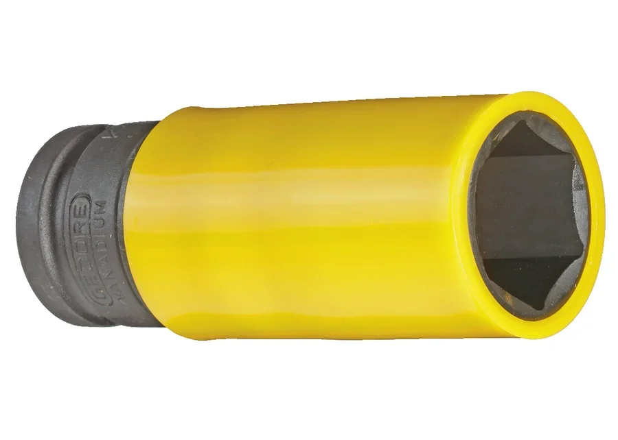 GEDORE 1/2" 6-point impact socket with protective sleeve, long design, catalogue image no. 4
