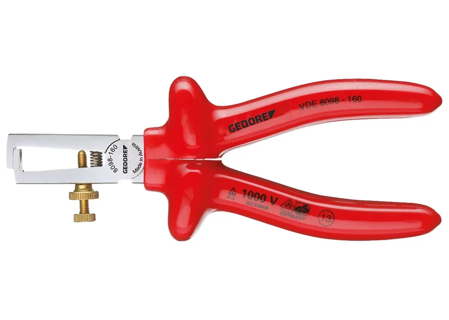 GEDORE VDE wire stripper with dipped insulation, catalogue image