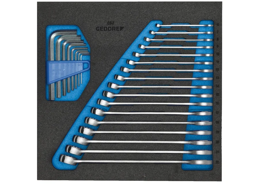 GEDORE combination wrench set in 2/3 Check-Tool module, catalogue image no. 2