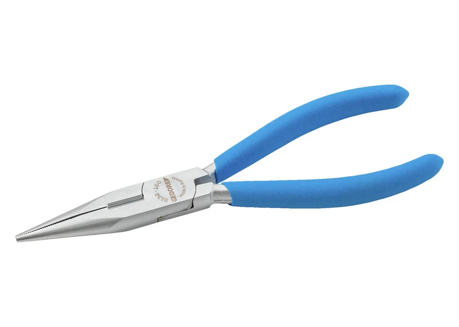 GEDORE straight long-nose pliers with cutter, serrated, product image no. 2