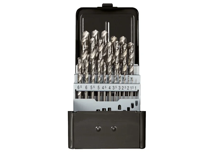 GEDOREred 25-piece ground twist drill set, catalog image