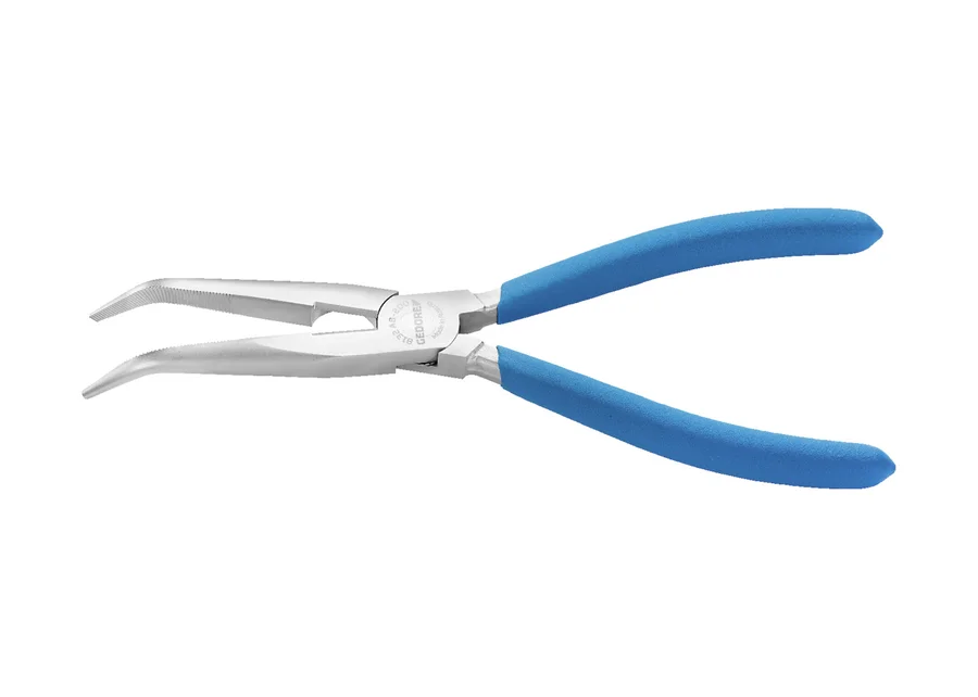 GEDORE angled long-nose pliers with cutter, serrated, product image no. 2