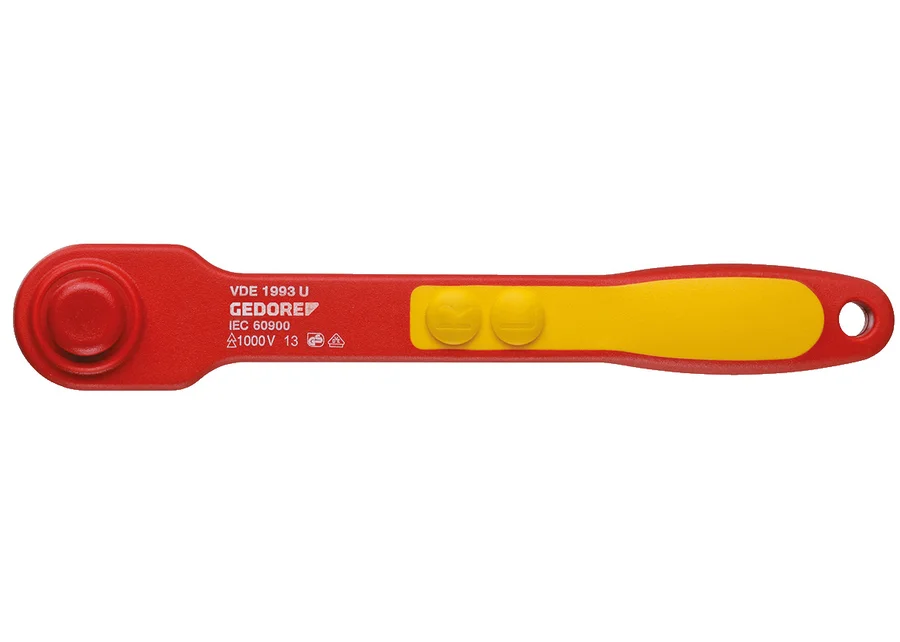 GEDORE VDE 1/2" reversible ratchet with push-button release, product image no. 1