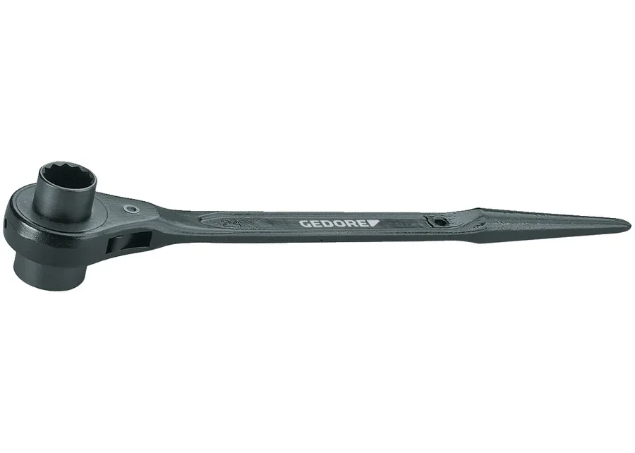 GEDORE structural steel ratchet wrench, double-hexagon, catalogue image