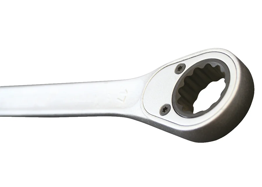 GEDORE open-end wrench with ring ratchet, flat design, detail image no. 2