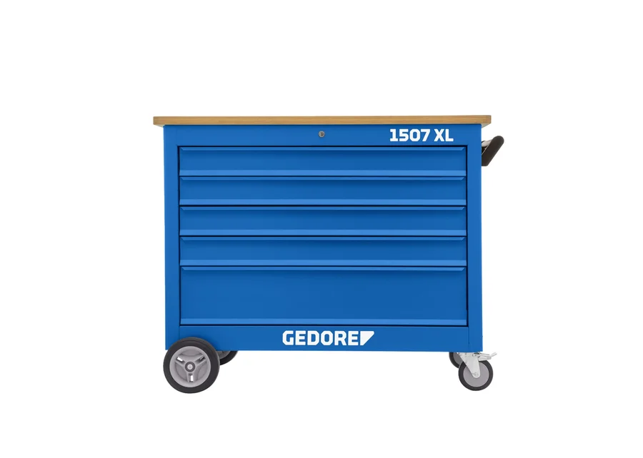 GEDORE rolling workbench with extra-wide drawers, catalog image