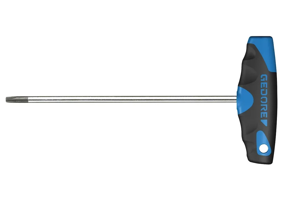 GEDORE screwdriver with 2-component T-handle for internal TX screws, catalogue image