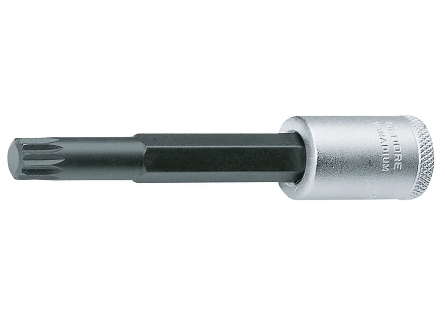 GEDORE 3/8" long screwdriver bit socket for internal multipoint screws XZN, catalogue image