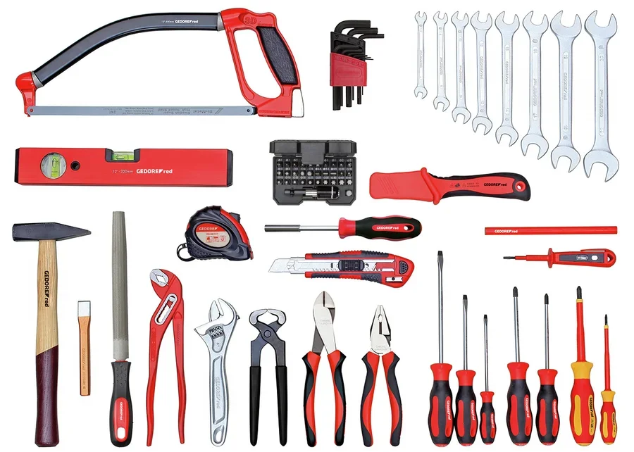 GEDOREred BASIS 72-piece universal set in a tool case, catalog image no. 1