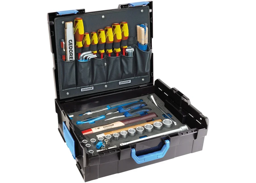 GEDORE L-BOXX® 136 with 58-piece tradesperson's assortment, catalogue image