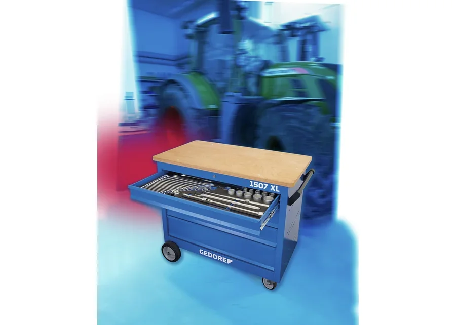 GEDORE Automotive Rollwerkbank mit Sortiment "NFZ Achse", Produktbild