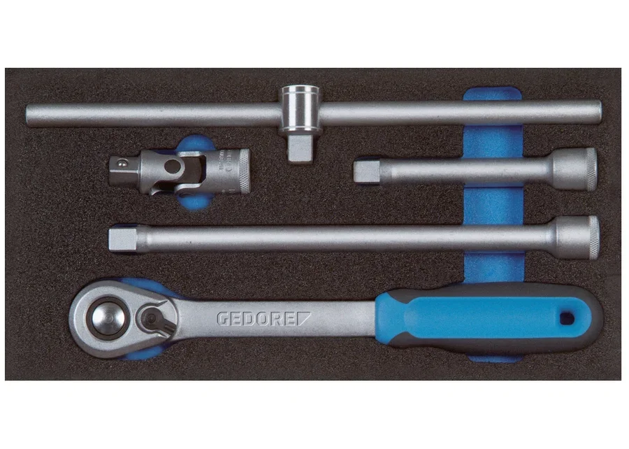 GEDORE accessories for 1/2" socket inserts in 1/3 Check-Tool module, catalog image
