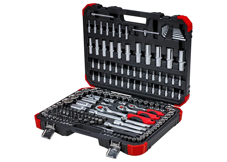 GEDOREred Steckschlüssel-Satz 1/4"+3/8"+1/2" 172-teilig, Produktbild Nummer 3