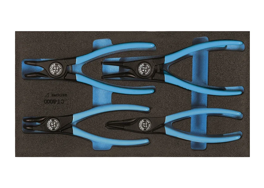 GEDORE assembly pliers set in 1/3 Check-Tool module, catalogue image