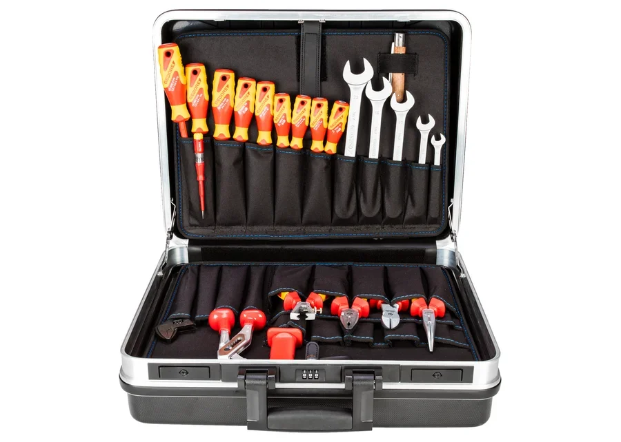 GEDORE 74-piece VDE tool assortment in a case, catalog image