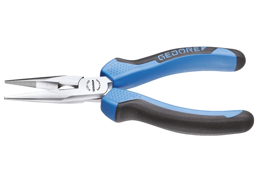 GEDORE straight long-nose pliers with cutter, serrated, product image no. 2
