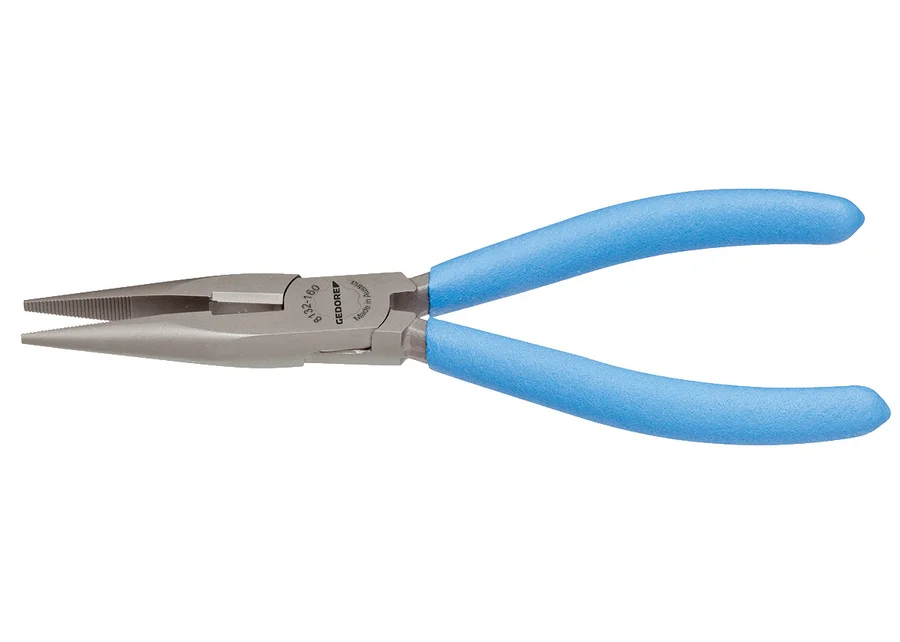 GEDORE straight serrated long-nose pliers with cutter, product image