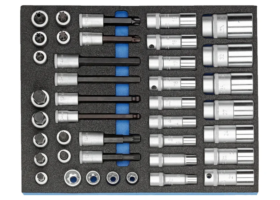 GEDORE 1/2" socket wrench assortment in 2/4 Check-Tool module, catalogue image no. 2