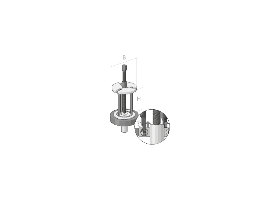 GEDORE PLUS bearing puller set, detail image no. 2