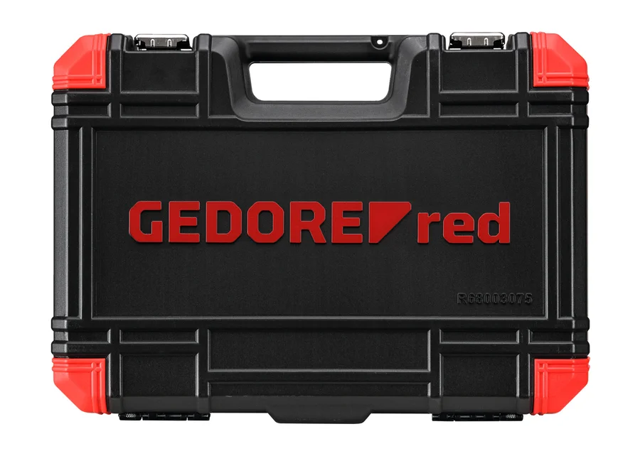 GEDOREred TX screwdriving tool set 1/4" + 1/2", 75-piece, product image