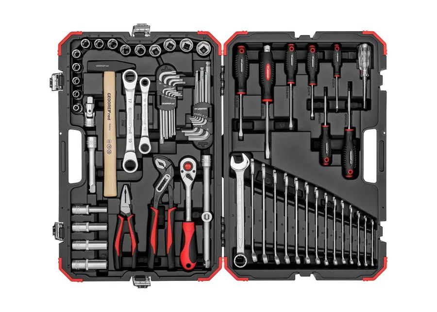 GEDOREred 69-piece 1/2" SERVICE socket set, catalog image
