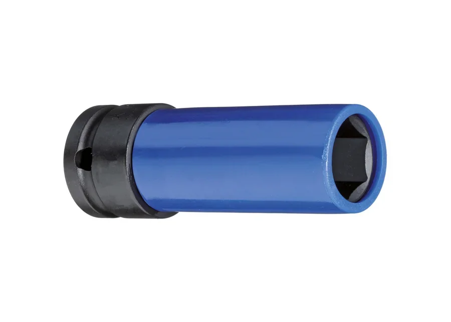 GEDOREred 1/2" 6-point impact socket with protective sleeve, catalog image no. 1