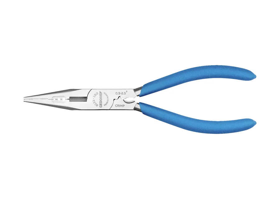 GEDORE straight multifunction pliers with cutter, serrated, catalog image