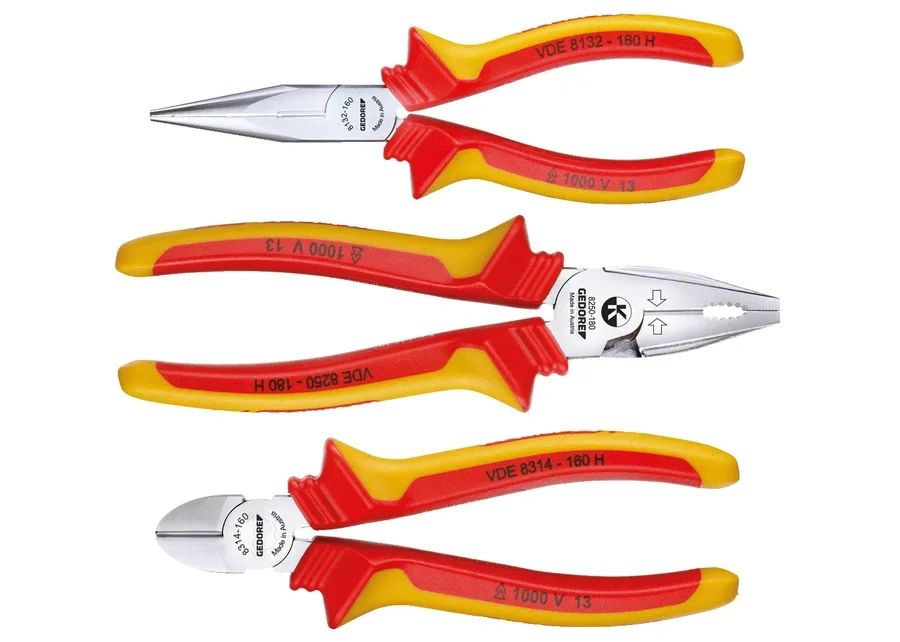 GEDORE 3-piece VDE pliers set, catalog image no. 1